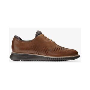 Cole Haan Men's 2.Zerogrand Laser Wingtip Oxford, British tan/Java